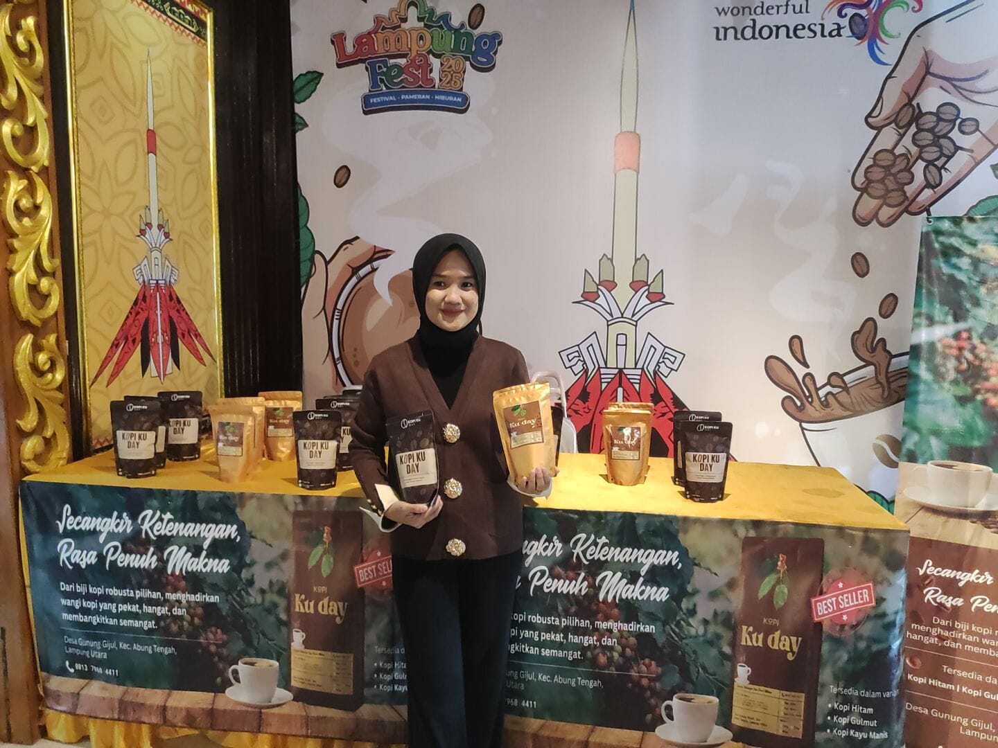 Aroma Kopi Kuday Semerbak di Lampung Fest, Robusta Gunung Gijul Bikin Penasaran