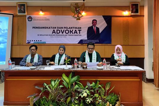 Advokat Persadin Angkatan XXII Resmi Diambil Sumpah di Pengadilan Tinggi Banten