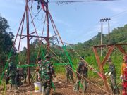 Jembatan Gantung Garuda di Way Umbar Tanggamus Capai 45 Persen, Pangdam XXI: Akses Warga Jadi Prioritas