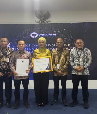 Pemprov Lampung Raih Predikat Kualitas Tertinggi Pelayanan Publik Ombudsman RI