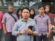 Kuasa Hukum Nurdjadi, Gindha Ansori Wayka Laporkan Penyerobotan Tanah Ke Polda Lampung