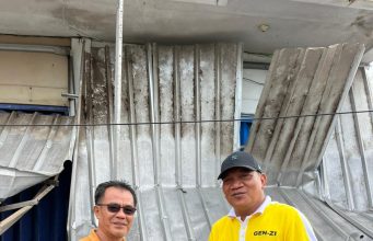 Angin Puting Beliung Terjang Pasar Kotabumi, Aprozi Alam Turun Tangan Beri Bantuan