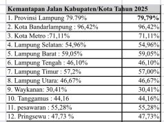 Ketimpangan Jalan di Lampung: Dari Data ke Krisis Nyata”