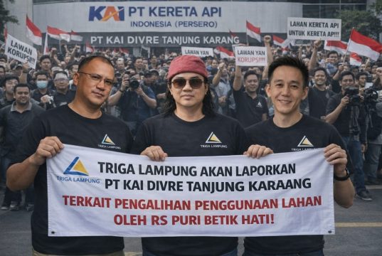 Triga Lampung Akan Laporkan PT KAI Divre IV Tanjungkarang ke Kantor Pusat, Soroti Dugaan Penyalahgunaan Lahan oleh RS Puri Betik Hati