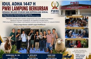 Idul Adha 1447 H, DPD PWRI Lampung Gelar Pemotongan Hewan Kurban dan Perkuat Kepedulian Sosial