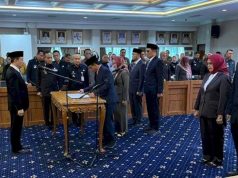 Sekdaprov Lampung Lantik 6 Pejabat Eselon II, Ini Susunan Barunya