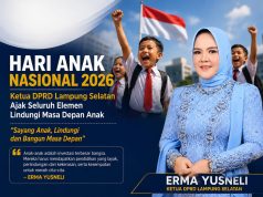 Hari Anak Nasional 2026, Ketua DPRD Lampung Selatan Ajak Wujudkan Generasi Sehat dan Berprestasi